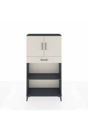 Arges Dolap 3 Raflı Tek Çekmeceli 2 Kapaklı 88x30x163 - S21M057V4A