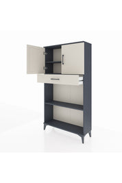 Arges Dolap 3 Raflı Tek Çekmeceli 2 Kapaklı 88x30x163 - S21M057V4A