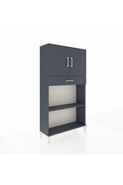 Arges Dolap 3 Raflı Tek Çekmeceli 2 Kapaklı 88x30x163 - S21M057V5A