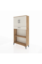 Arges Dolap 3 Raflı Tek Çekmeceli 2 Kapaklı 88x30x163 - S21M057V7A
