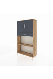 Arges Dolap 3 Raflı Tek Çekmeceli 2 Kapaklı 88x30x163 - S21M057V8A