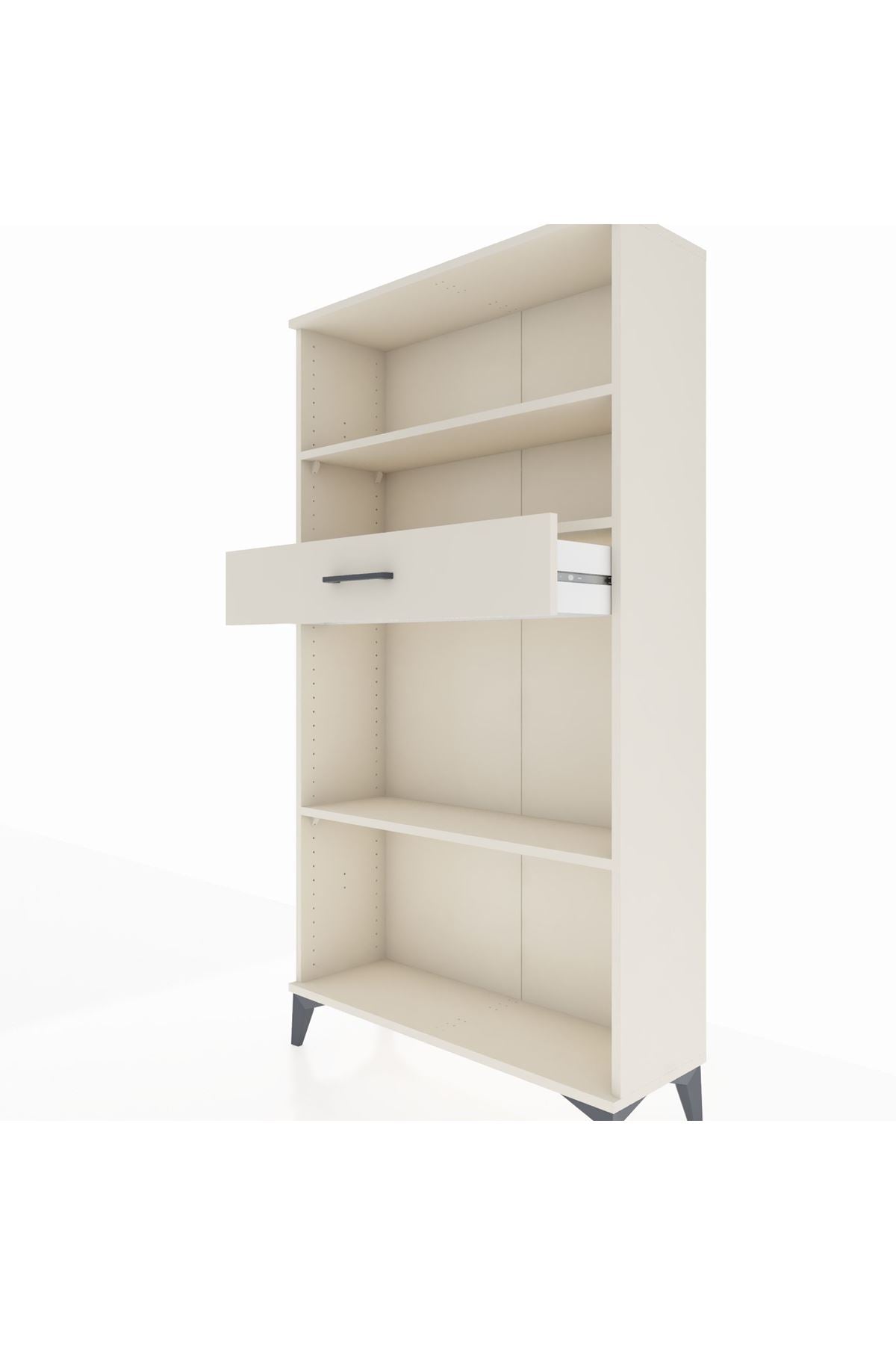 Arges Dolap 3 Raflı Tek Çekmeceli 88x30x163 - S21M058V1A