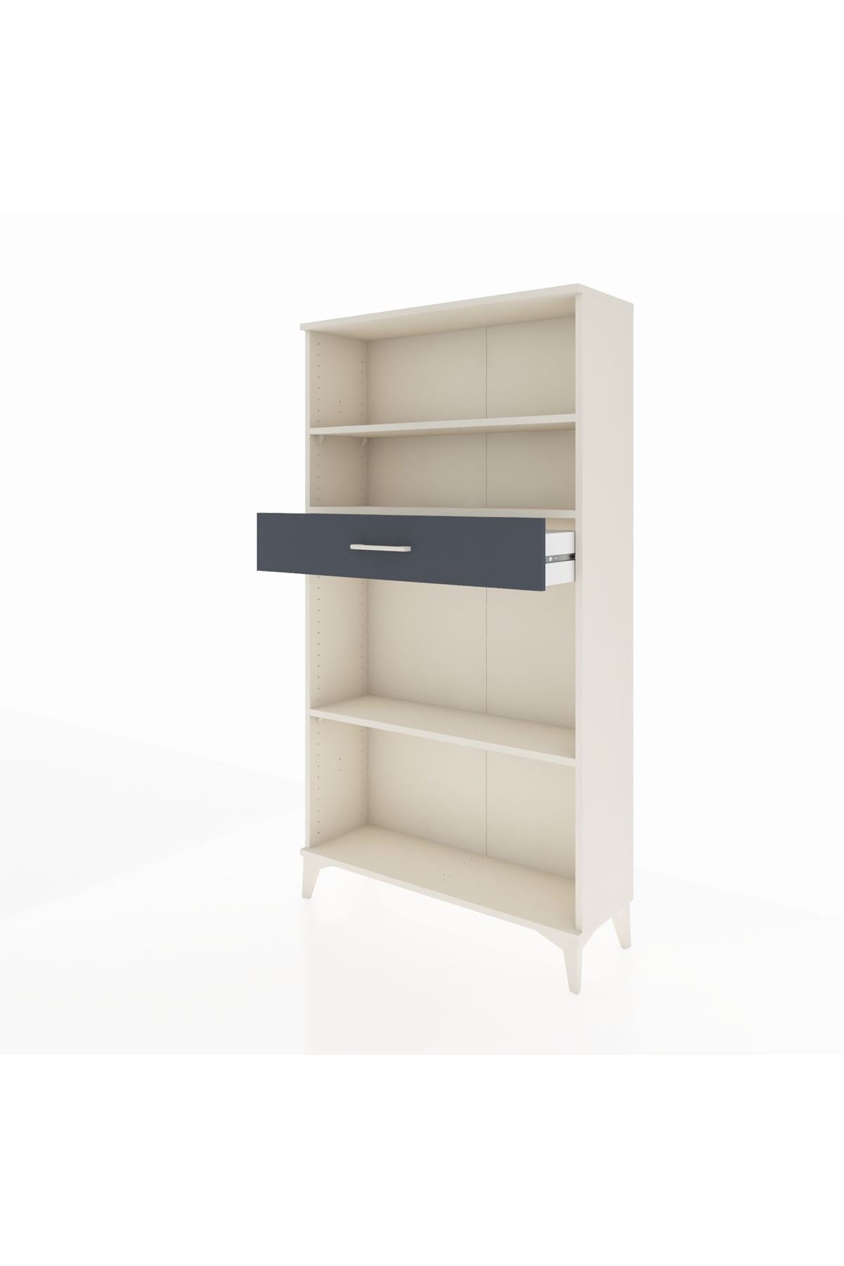 Arges Dolap 3 Raflı Tek Çekmeceli 88x30x163 - S21M058V2A