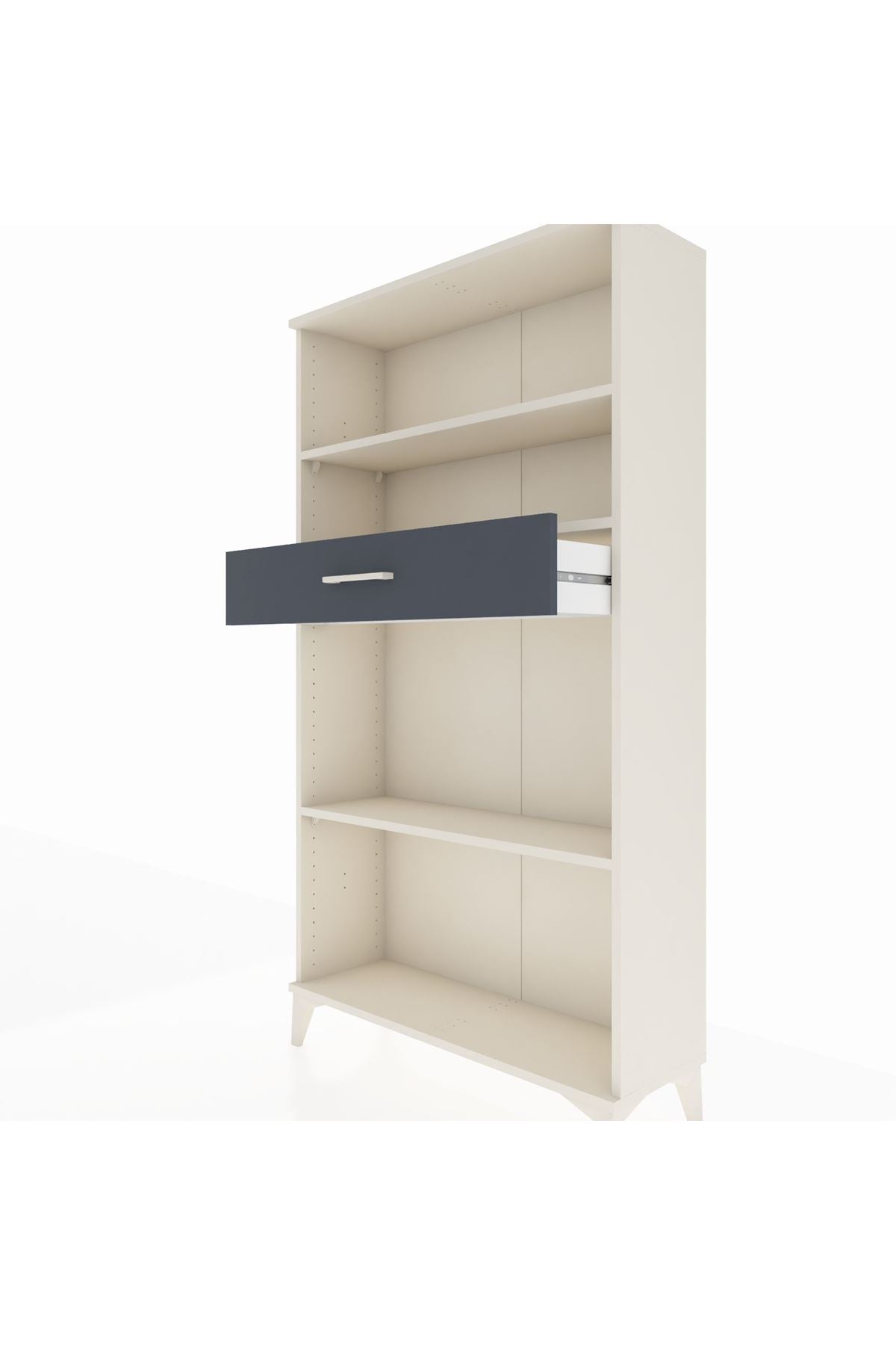 Arges Dolap 3 Raflı Tek Çekmeceli 88x30x163 - S21M058V2A