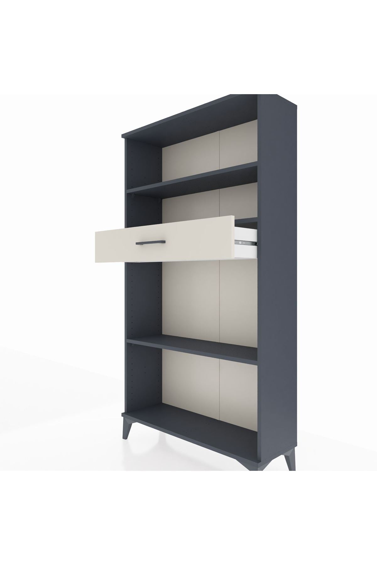 Arges Dolap 3 Raflı Tek Çekmeceli 88x30x163 - S21M058V4A