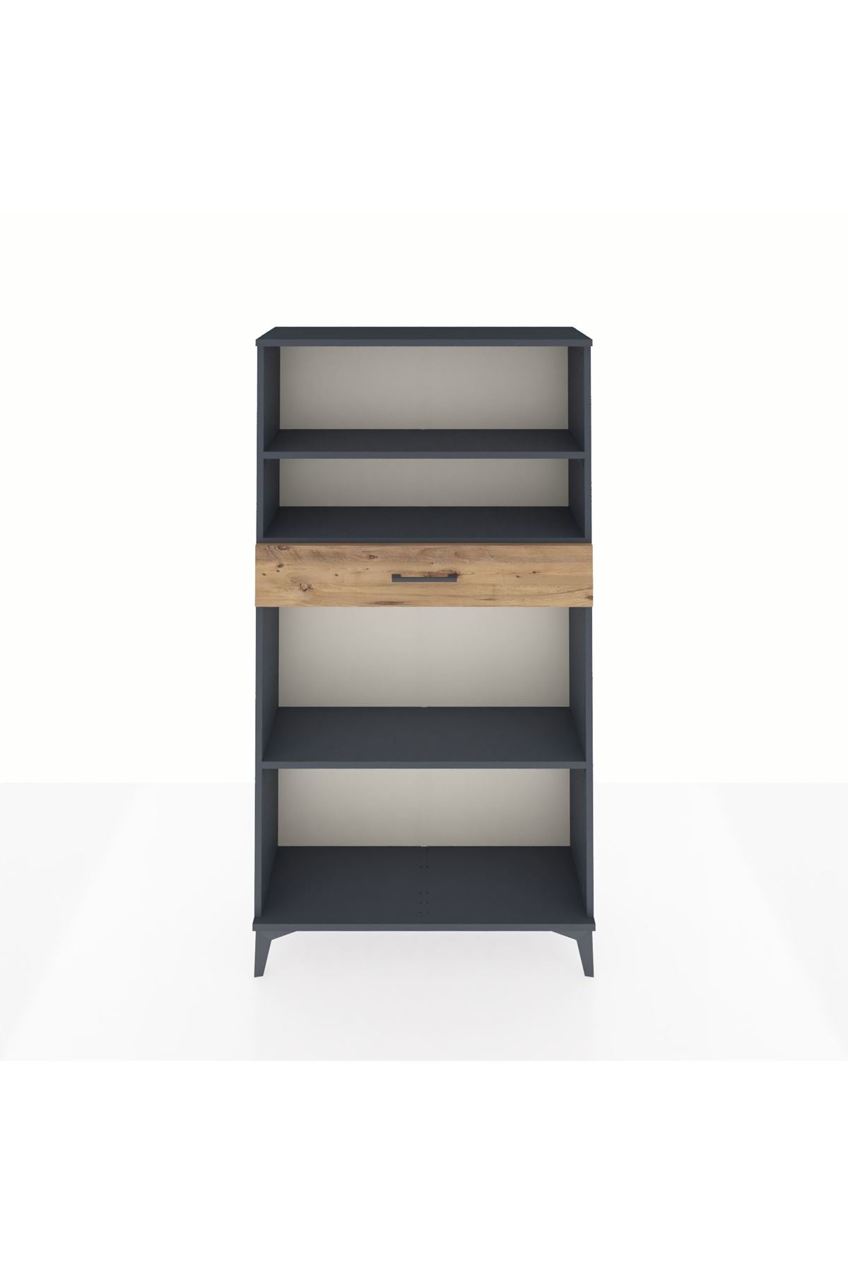 Arges Dolap 3 Raflı Tek Çekmeceli 88x30x163 - S21M058V6A