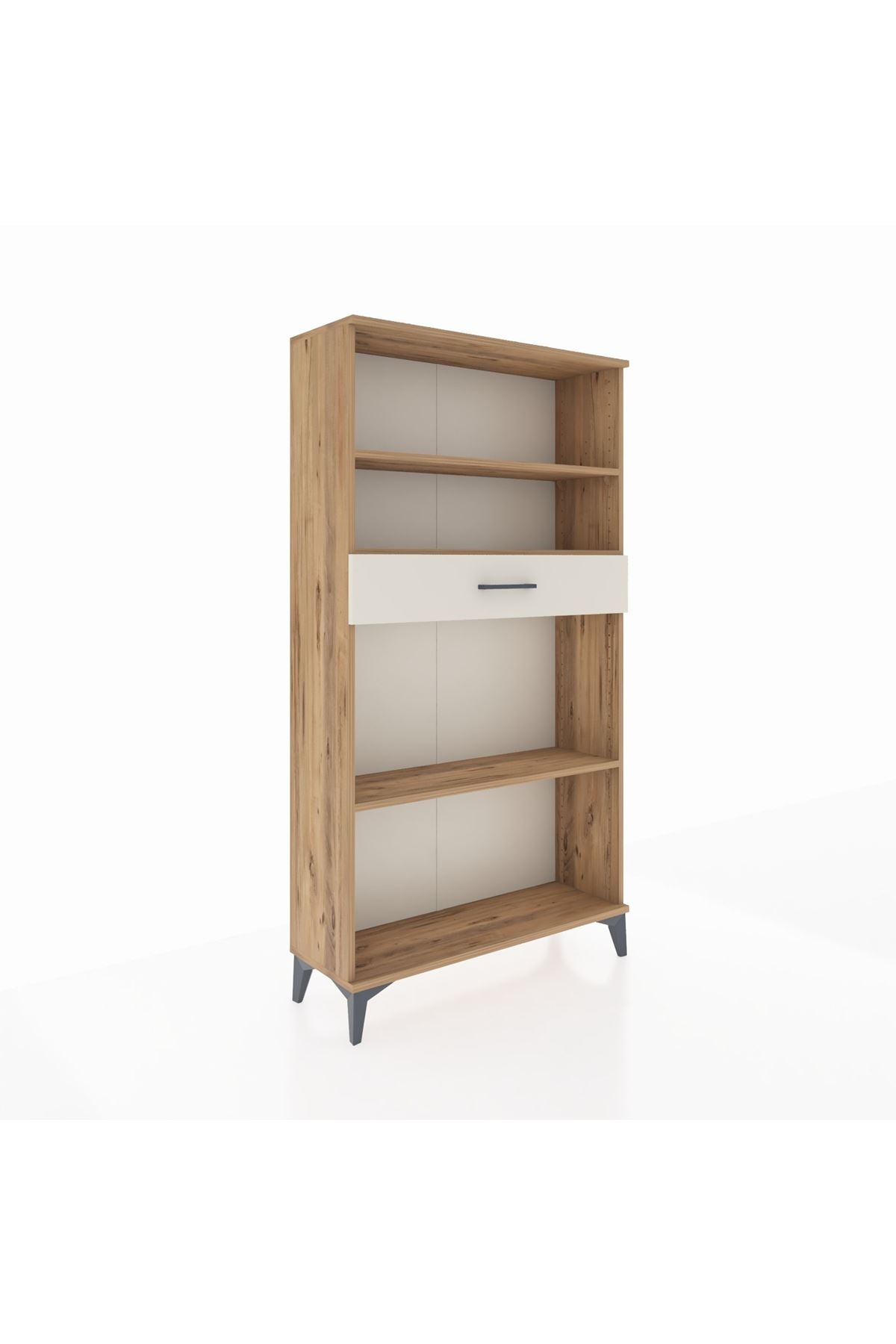 Arges Dolap 3 Raflı Tek Çekmeceli 88x30x163 - S21M058V7A
