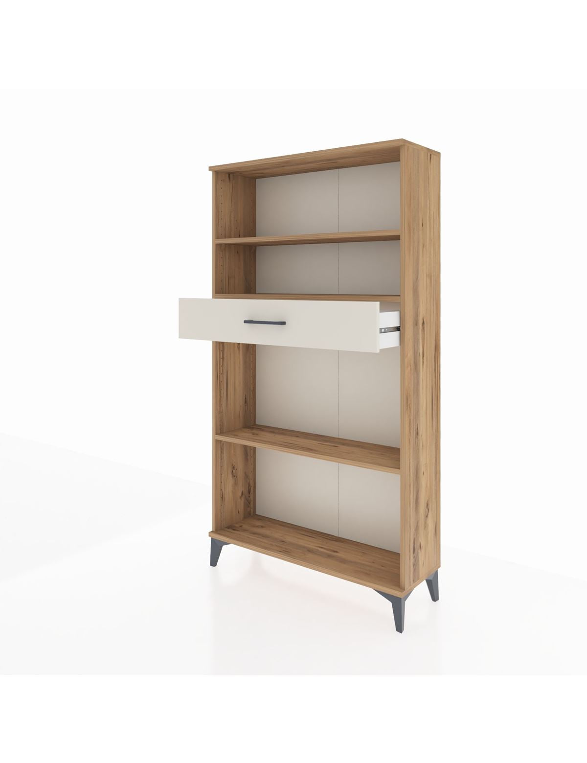 Arges Dolap 3 Raflı Tek Çekmeceli 88x30x163 - S21M058V7A