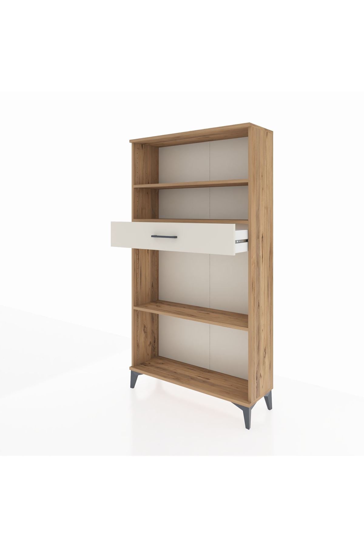 Arges Dolap 3 Raflı Tek Çekmeceli 88x30x163 - S21M058V7A