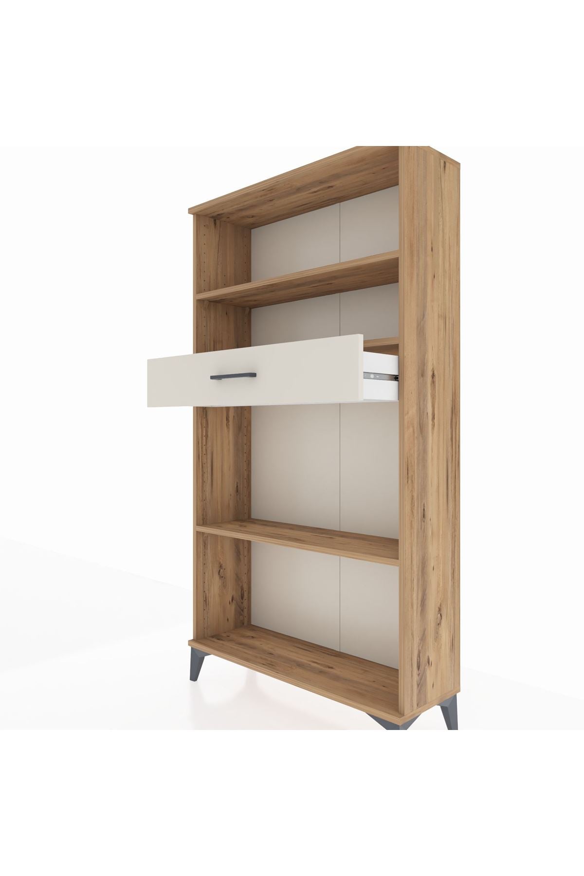 Arges Dolap 3 Raflı Tek Çekmeceli 88x30x163 - S21M058V7A