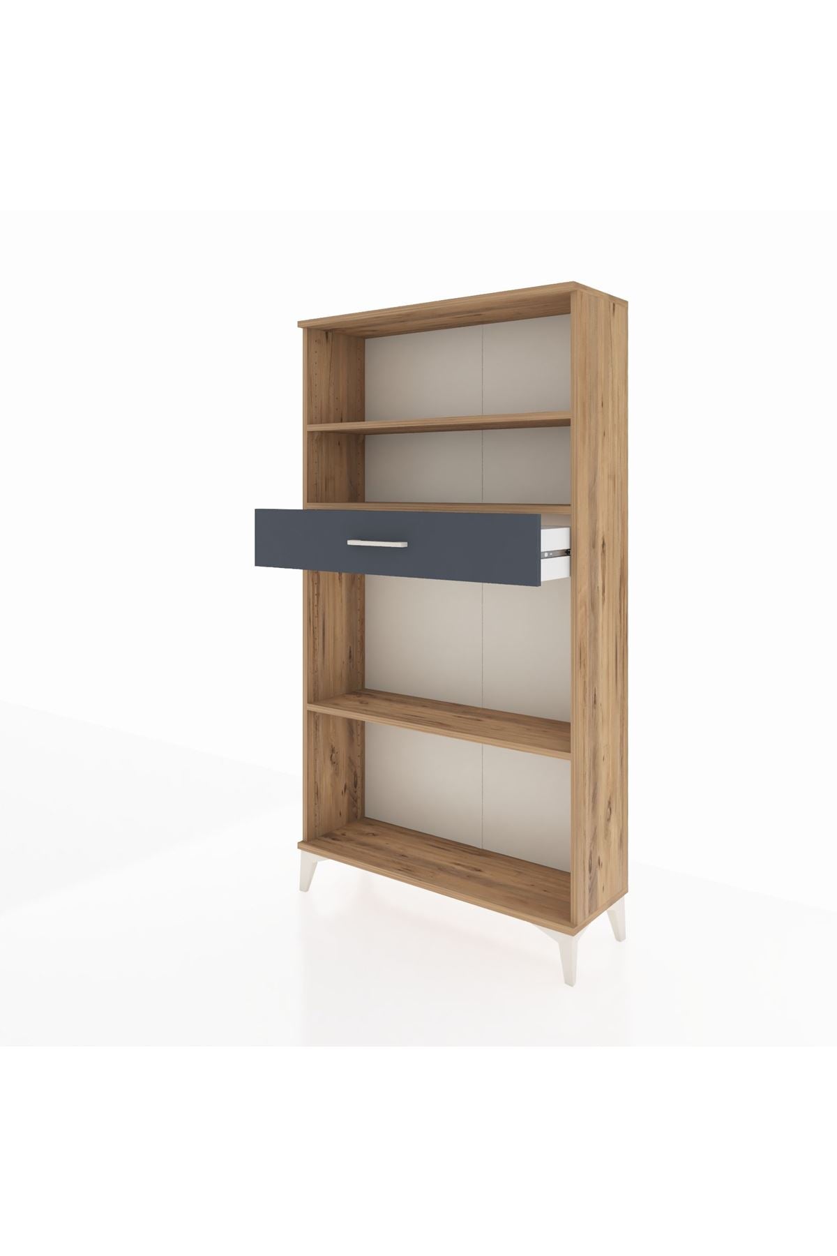 Arges Dolap 3 Raflı Tek Çekmeceli 88x30x163 - S21M058V8A