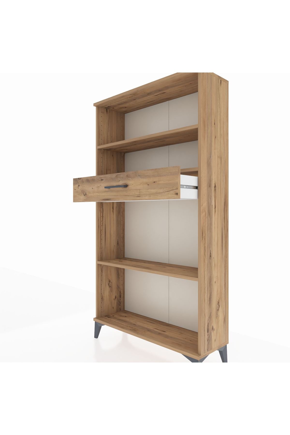 Arges Dolap 3 Raflı Tek Çekmeceli 88x30x163 - S21M058V9A