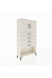 Arges Dolap 2 Raflı 4 Çekmeceli 2 Kapaklı 88x30x163 - S21M059V1A
