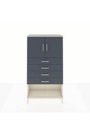 Arges Dolap 2 Raflı 4 Çekmeceli 2 Kapaklı 88x30x163 - S21M059V2A