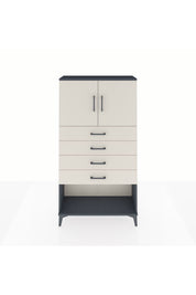 Arges Dolap 2 Raflı 4 Çekmeceli 2 Kapaklı 88x30x163 - S21M059V4A