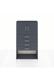 Arges Dolap 2 Raflı 4 Çekmeceli 2 Kapaklı 88x30x163 - S21M059V5A