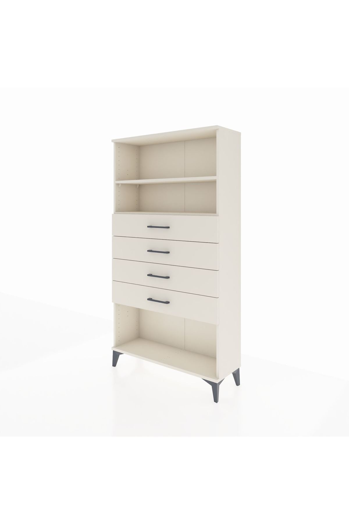 Arges Dolap 2 Raflı 4 Çekmeceli 88x30x163 - S21M060V1A