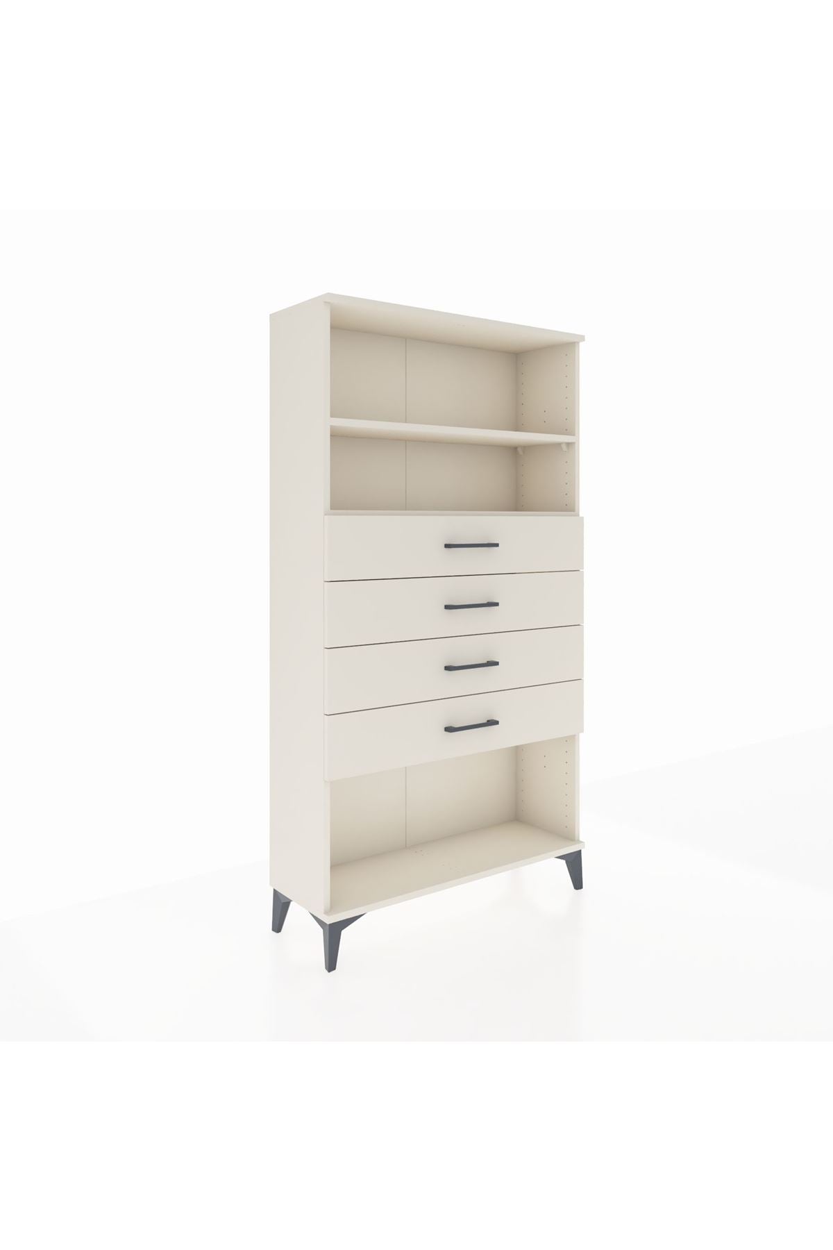 Arges Dolap 2 Raflı 4 Çekmeceli 88x30x163 - S21M060V1A