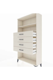 Arges Dolap 2 Raflı 4 Çekmeceli 88x30x163 - S21M060V1A