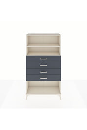 Arges Dolap 2 Raflı 4 Çekmeceli 88x30x163 - S21M060V2A