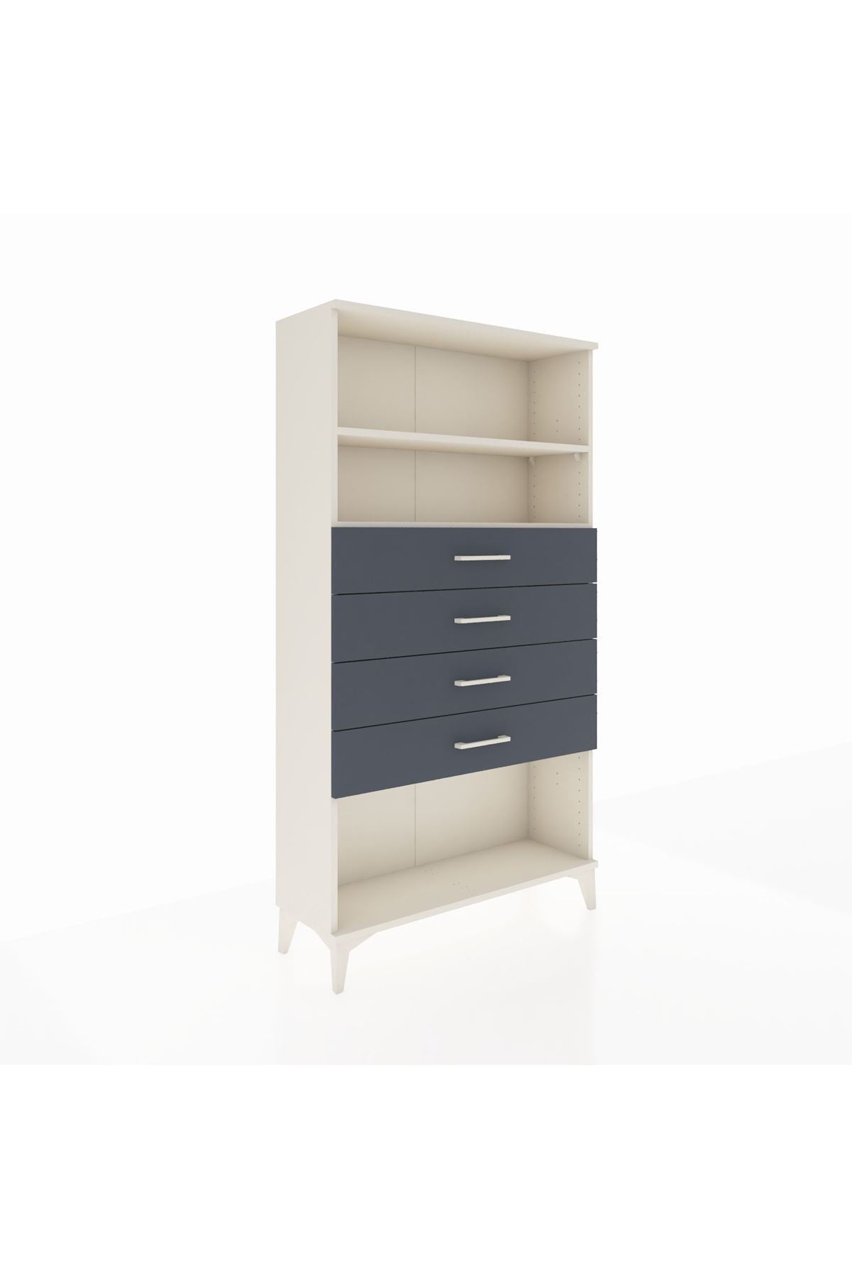 Arges Dolap 2 Raflı 4 Çekmeceli 88x30x163 - S21M060V2A