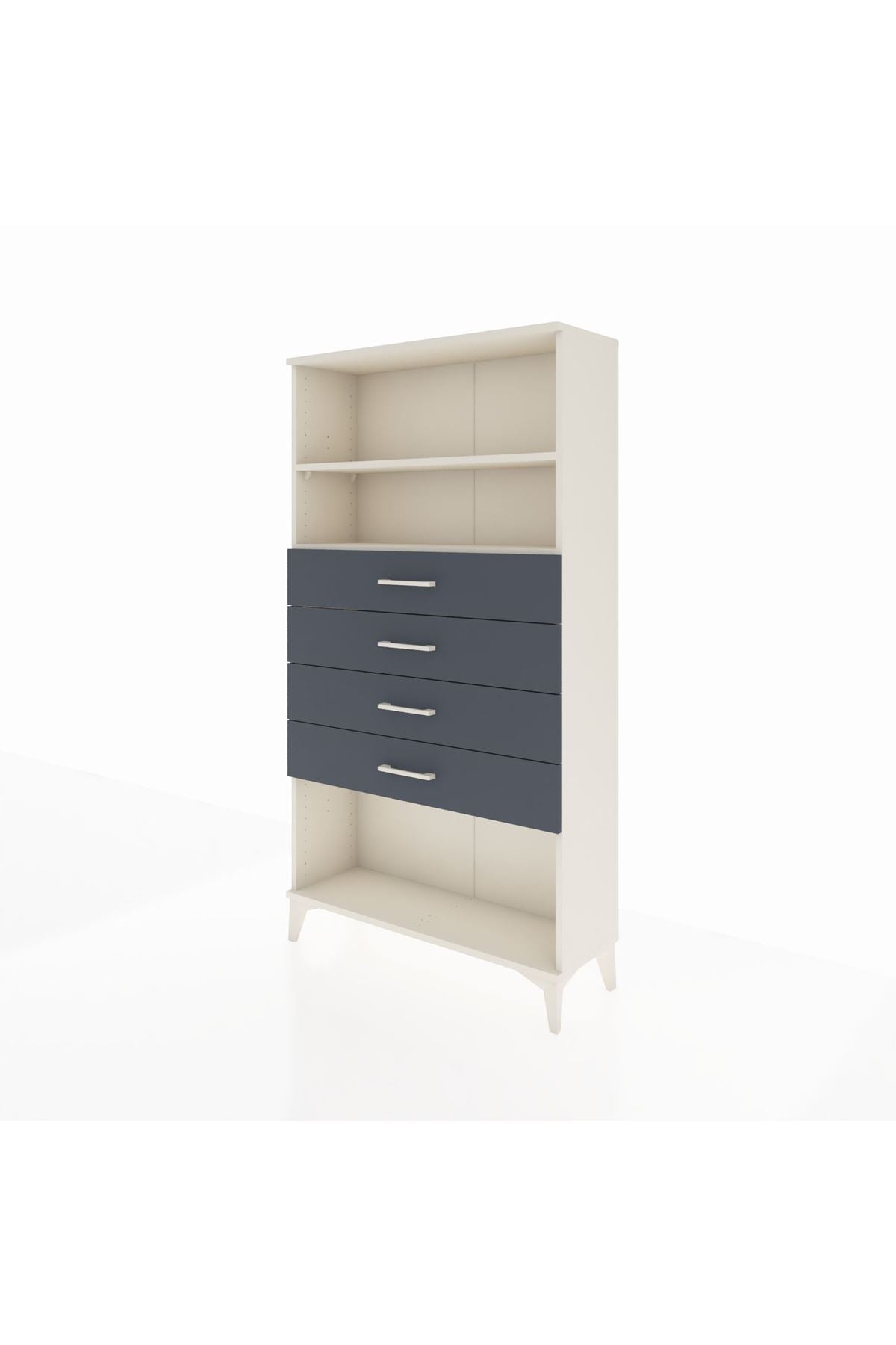 Arges Dolap 2 Raflı 4 Çekmeceli 88x30x163 - S21M060V2A