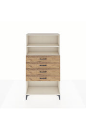Arges Dolap 2 Raflı 4 Çekmeceli 88x30x163 - S21M060V3A