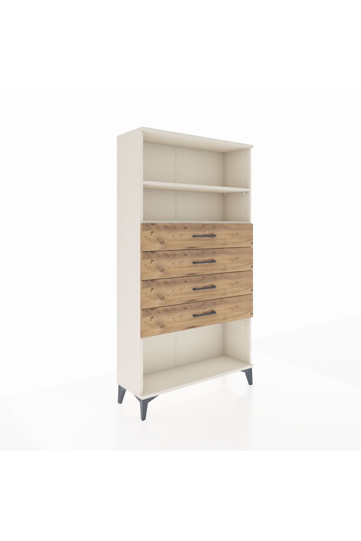 Arges Dolap 2 Raflı 4 Çekmeceli 88x30x163 - S21M060V3A