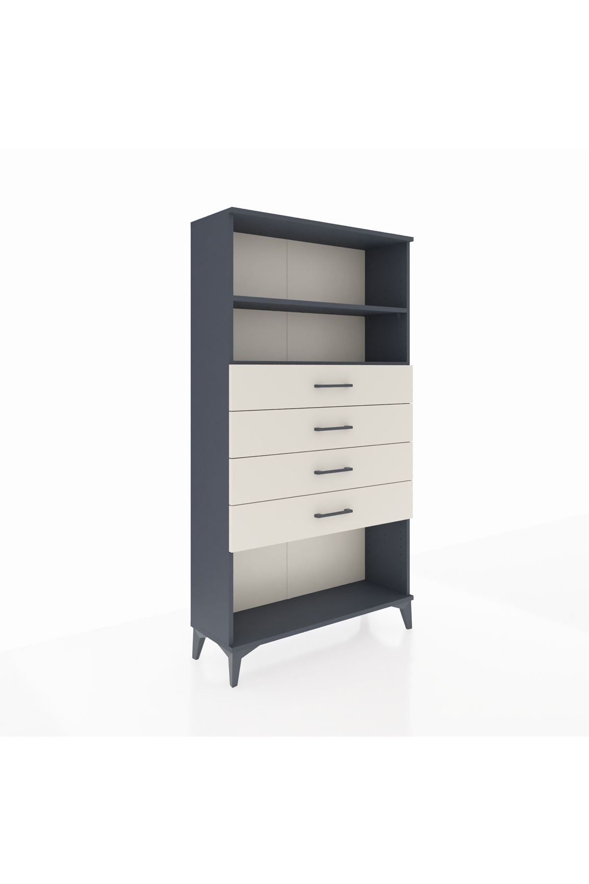 Arges Dolap 2 Raflı 4 Çekmeceli 88x30x163 - S21M060V4A
