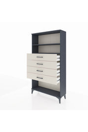 Arges Dolap 2 Raflı 4 Çekmeceli 88x30x163 - S21M060V4A