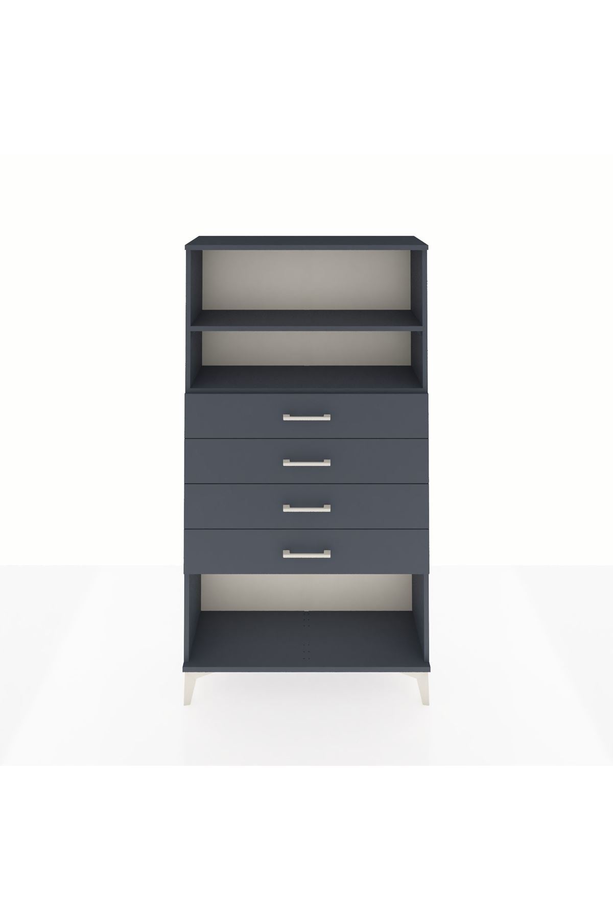 Arges Dolap 2 Raflı 4 Çekmeceli 88x30x163 - S21M060V5A
