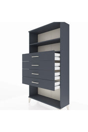 Arges Dolap 2 Raflı 4 Çekmeceli 88x30x163 - S21M060V5A