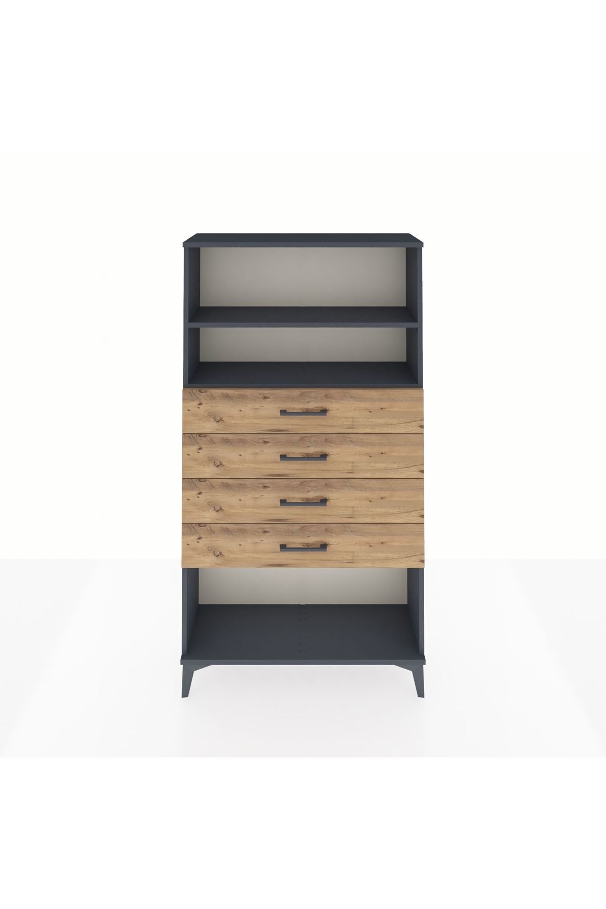 Arges Dolap 2 Raflı 4 Çekmeceli 88x30x163 - S21M060V6A