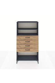 Arges Dolap 2 Raflı 4 Çekmeceli 88x30x163 - S21M060V6A