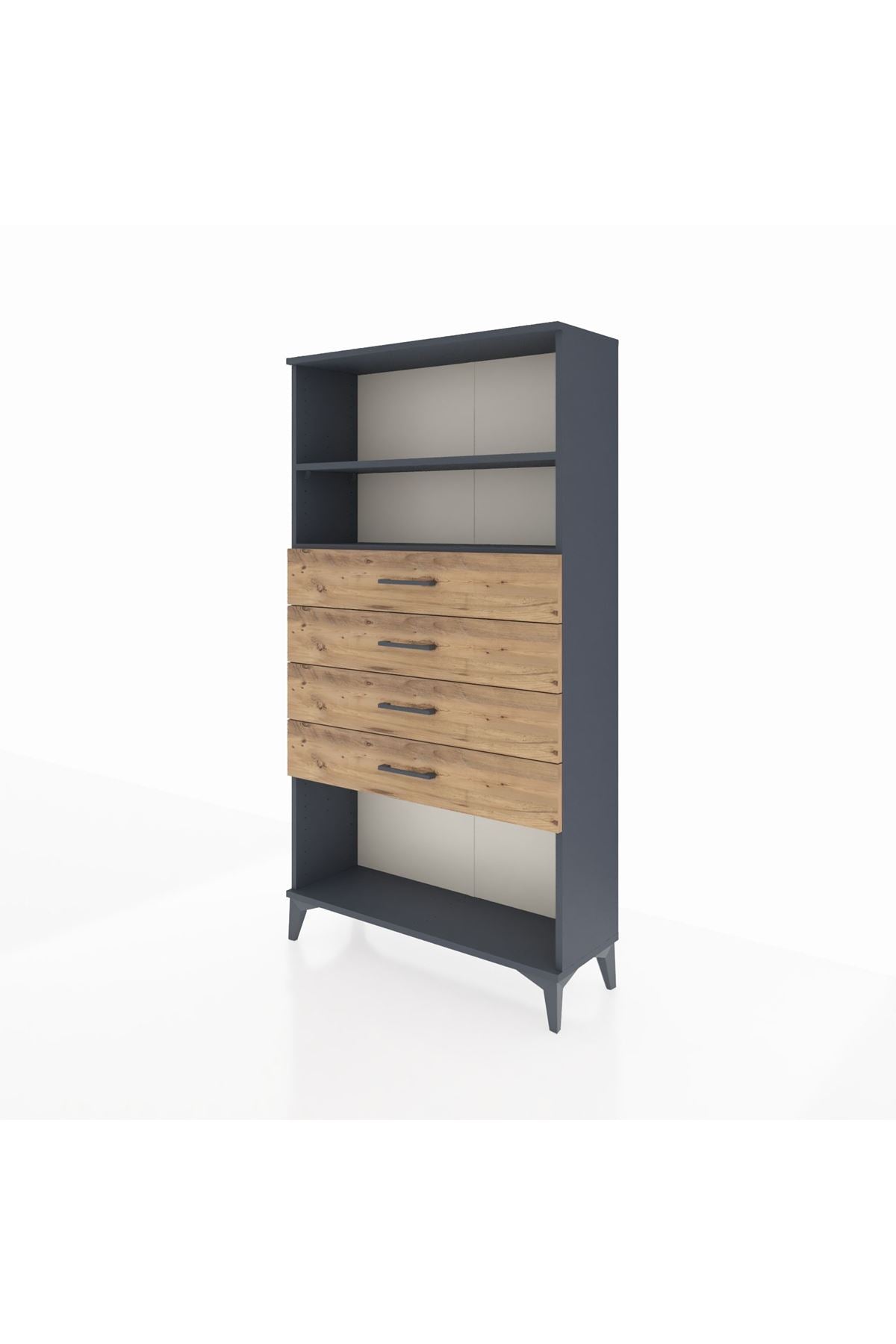 Arges Dolap 2 Raflı 4 Çekmeceli 88x30x163 - S21M060V6A