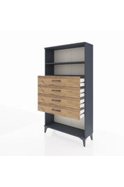Arges Dolap 2 Raflı 4 Çekmeceli 88x30x163 - S21M060V6A