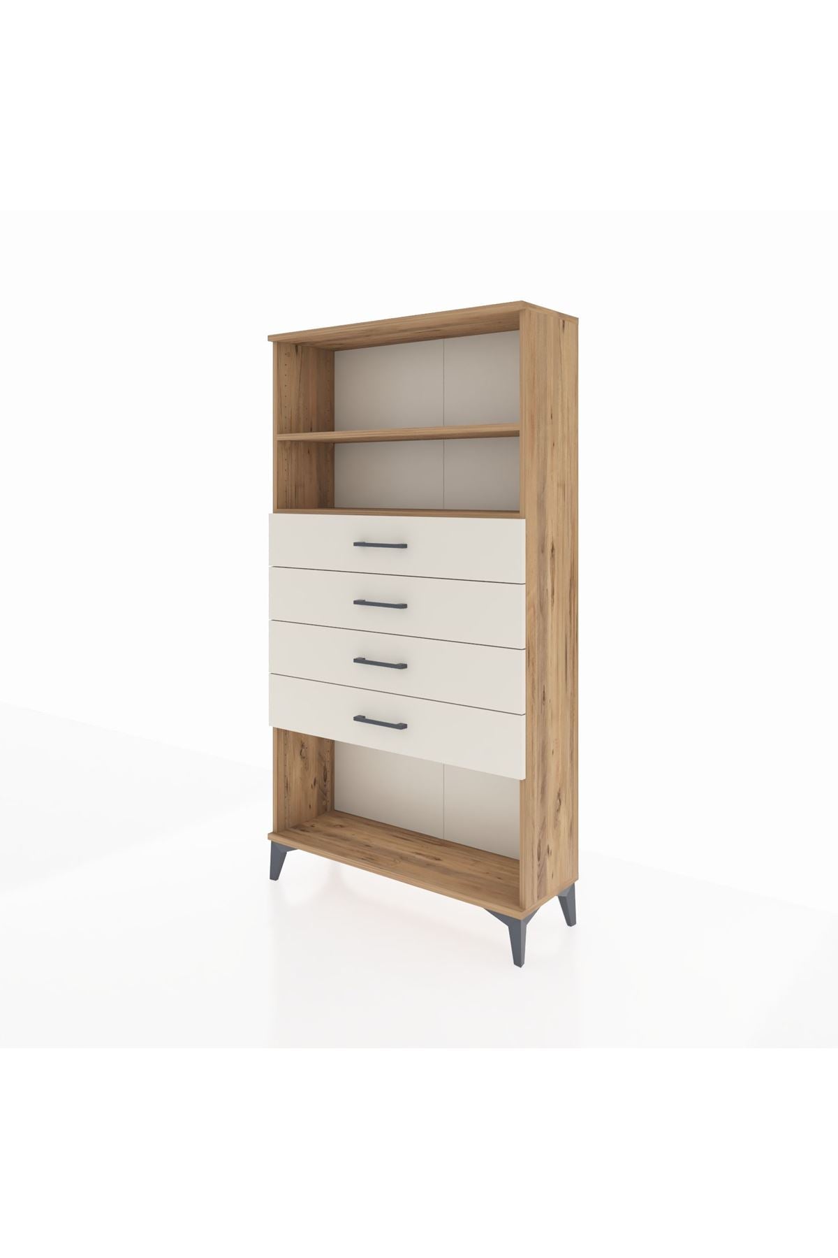 Arges Dolap 2 Raflı 4 Çekmeceli 88x30x163 - S21M060V7A