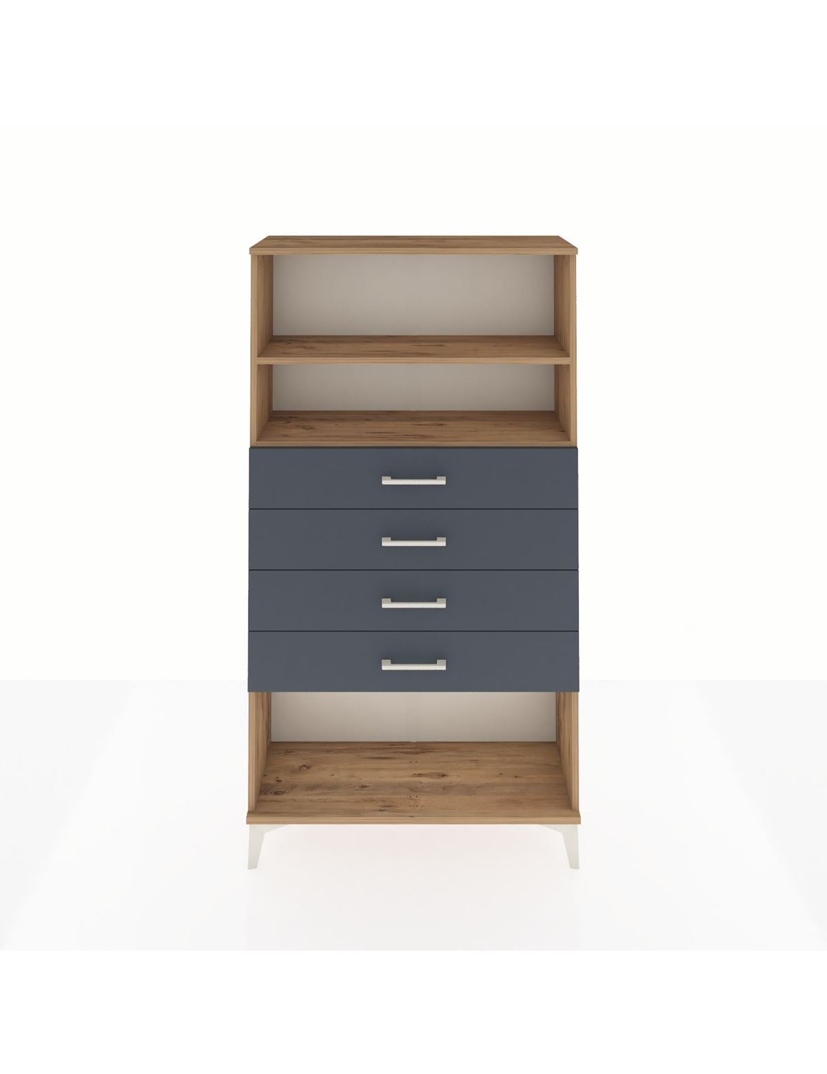 Arges Dolap 2 Raflı 4 Çekmeceli 88x30x163 - S21M060V8A
