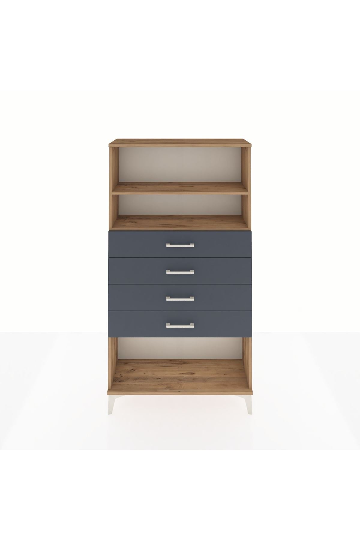 Arges Dolap 2 Raflı 4 Çekmeceli 88x30x163 - S21M060V8A