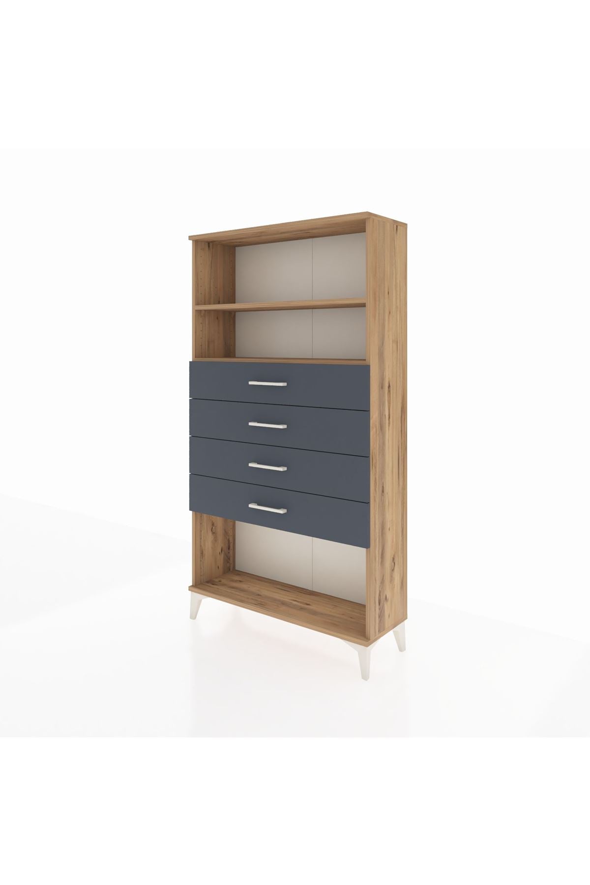 Arges Dolap 2 Raflı 4 Çekmeceli 88x30x163 - S21M060V8A