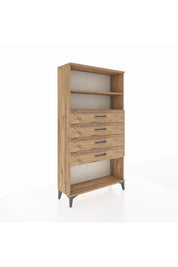 Arges Dolap 2 Raflı 4 Çekmeceli 88x30x163 - S21M060V9A