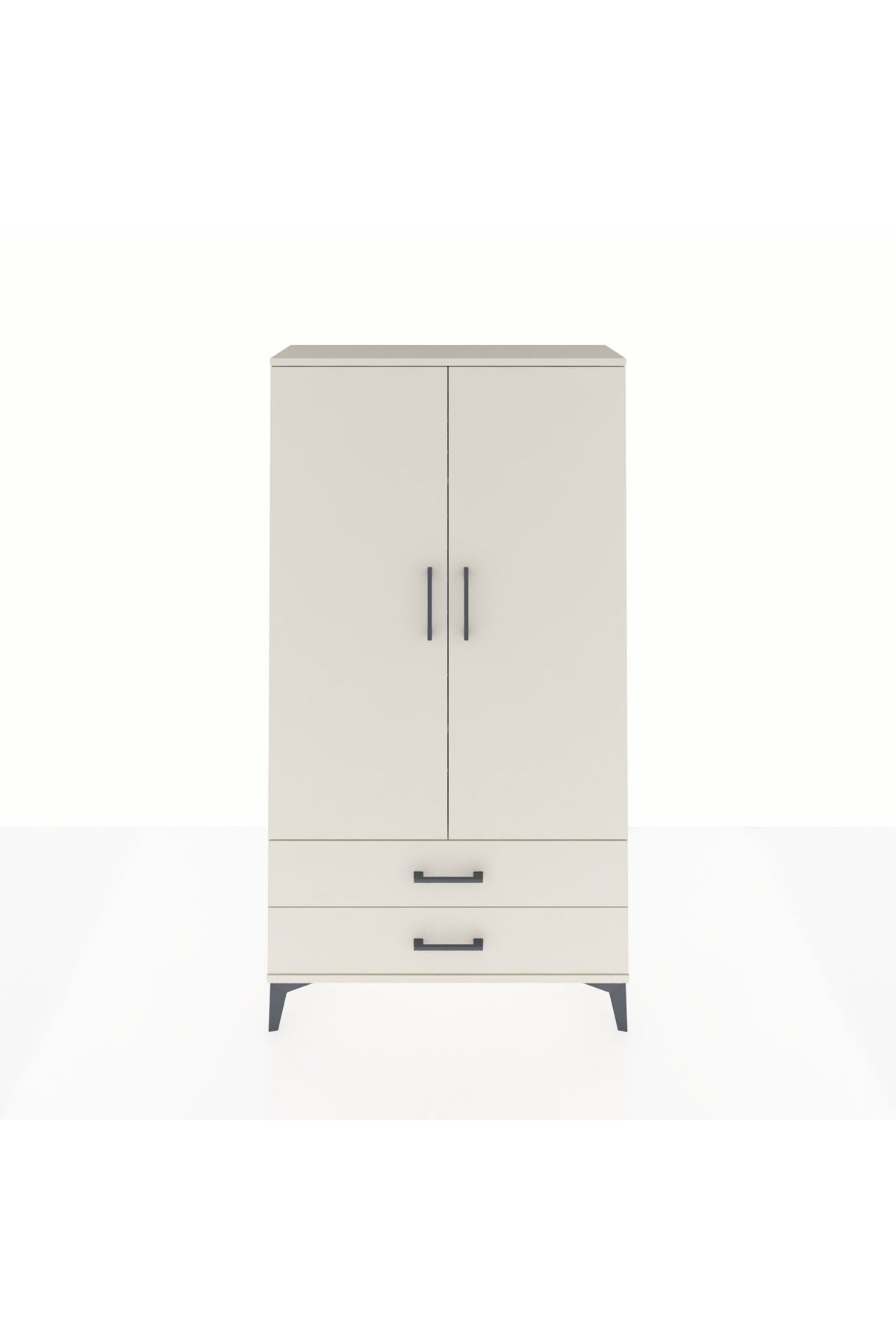 Arges Dolap 3 Raflı 2 Çekmeceli 2 Kapaklı 88x30x163 - S21M061V1A