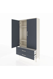 Arges Dolap 3 Raflı 2 Çekmeceli 2 Kapaklı 88x30x163 - S21M061V2A