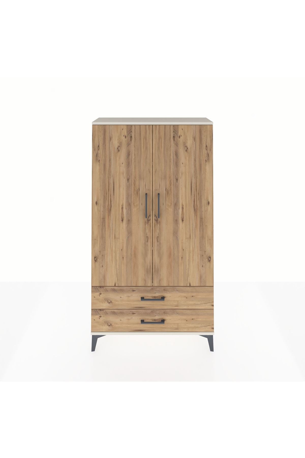 Arges Dolap 3 Raflı 2 Çekmeceli 2 Kapaklı 88x30x163 - S21M061V3A