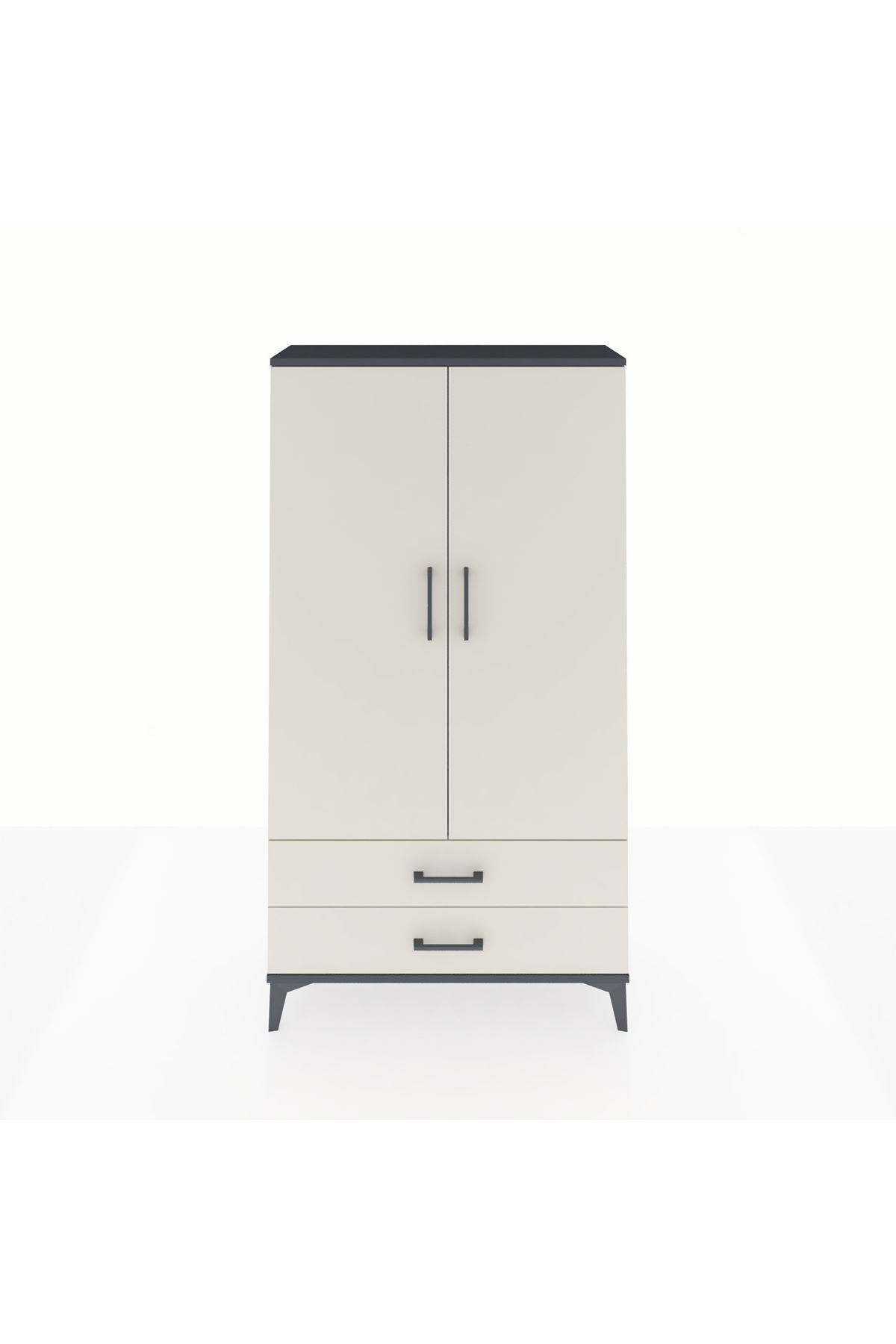 Arges Dolap 3 Raflı 2 Çekmeceli 2 Kapaklı 88x30x163 - S21M061V4A