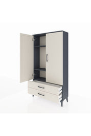 Arges Dolap 3 Raflı 2 Çekmeceli 2 Kapaklı 88x30x163 - S21M061V4A