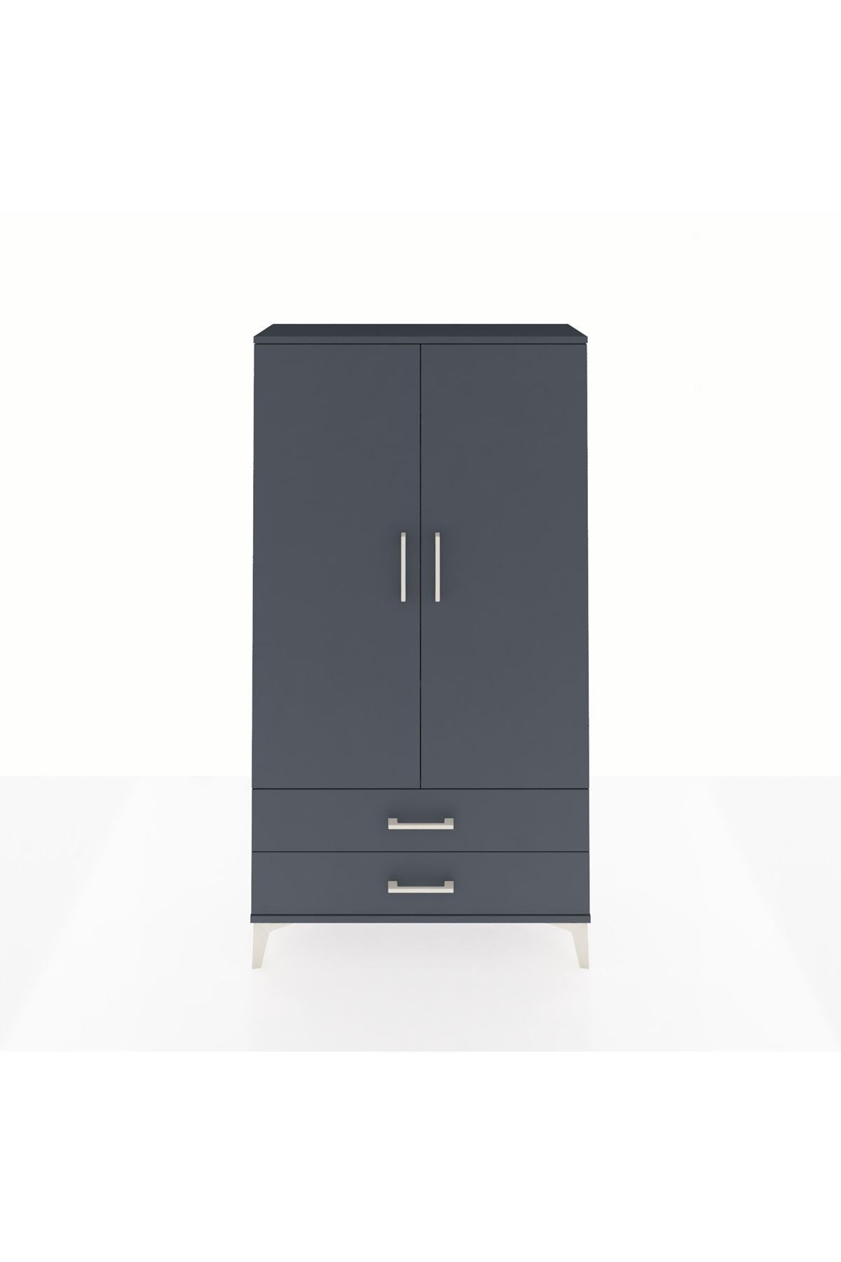 Arges Dolap 3 Raflı 2 Çekmeceli 2 Kapaklı 88x30x163 - S21M061V5A