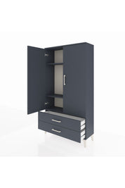 Arges Dolap 3 Raflı 2 Çekmeceli 2 Kapaklı 88x30x163 - S21M061V5A