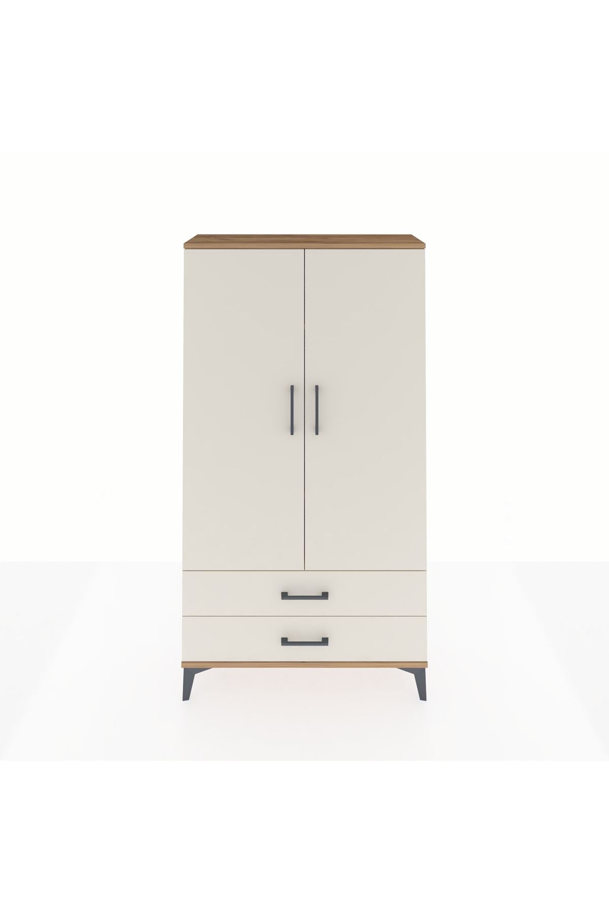 Arges Dolap 3 Raflı 2 Çekmeceli 2 Kapaklı 88x30x163 - S21M061V7A
