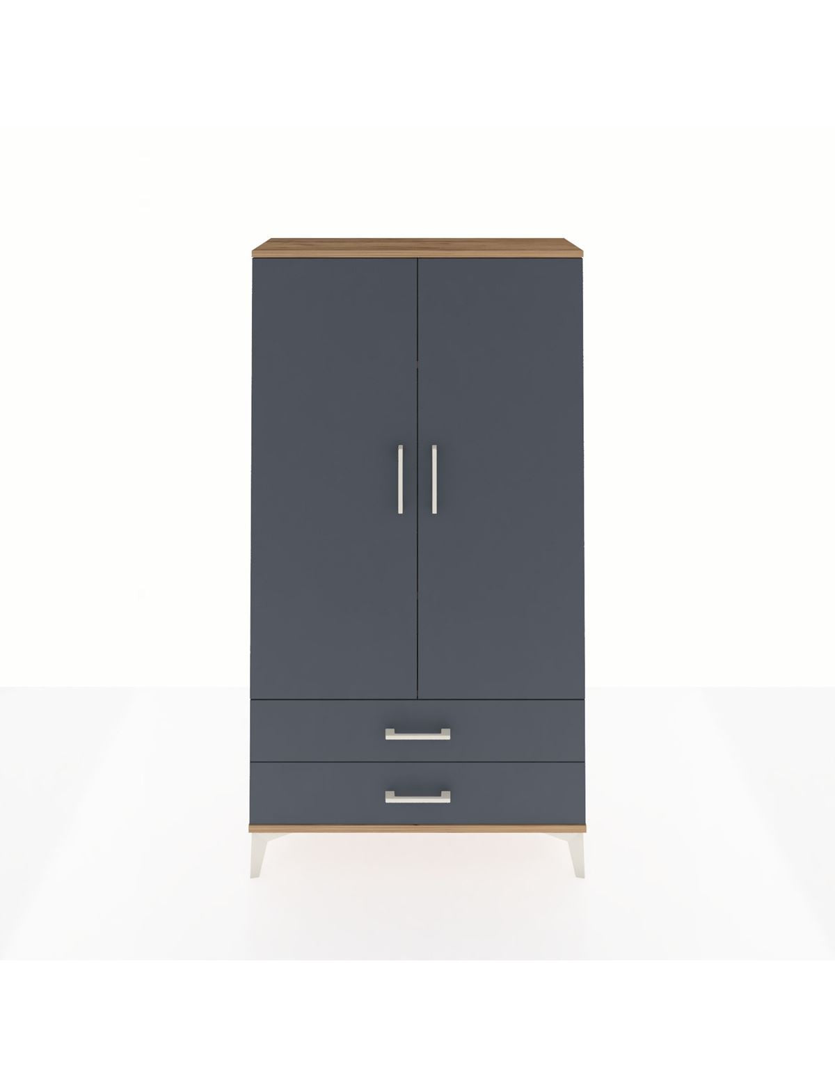 Arges Dolap 3 Raflı 2 Çekmeceli 2 Kapaklı 88x30x163 - S21M061V8A